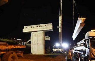 Mudanya Kavşağı’nda gece mesaisi