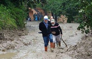 Ordu’da heyelan sonucu 4 ev hasar aldı, bir köprü...