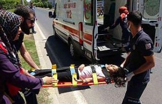 Otomobil yayaya çarptı: 1 yaralı