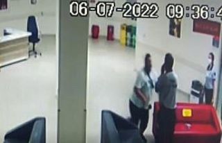 (Özel) Hastanede güvenlikçiyi böyle dövdü, tutuklandı...