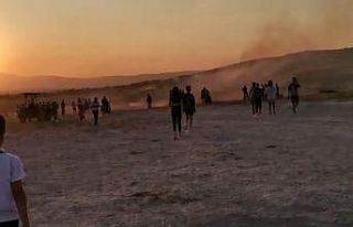 Pamukkale’de anız yangını