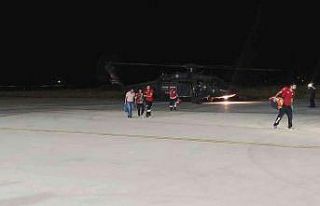 Polis helikopteri 15 yaşındaki genç için gece...