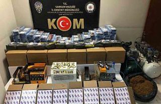 Samsun’da kaçak sigara dolum atölyesine operasyon