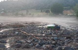 Seben’de taşan dereler binlerce liralık zarara...