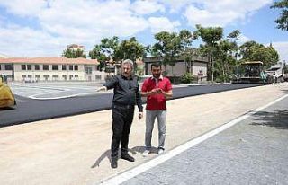 Şehir merkezine otopark ve asfalt çalışması yapılıyor
