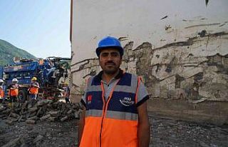 Selde dayısını kaybeden AFAD gönüllüsü, Kastamonu’daki...