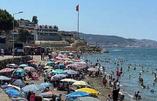 Sıcaktan bunalan Bursalılar denize koştu