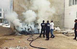 Siirt’te çocukların kibritle oyunu yangın çıkardı