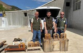 Siirt’te kaçak avcıya tutanak tutuldu