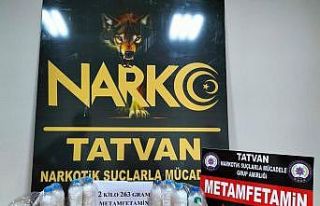 Tatvan’da 2 kilo 263 gram metamfetamin ele geçirildi