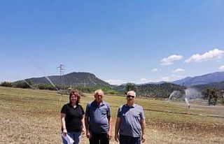 Tavşanlı’da yağmurlama sulama projesi hak ediş...