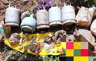 Tunceli’de 2 sığınak içerisinde mühimmat ele...