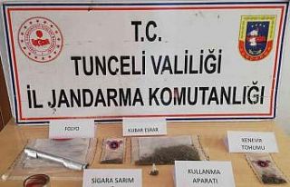 Tunceli’de uyuşturucu operasyonu