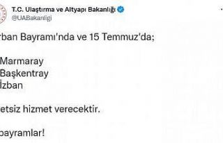 Ulaştırma ve Altyapı Bakanlığı Duyurdu: Ankara,...