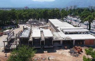 Uncalı Mezarlığı’nda yenileme çalışması...