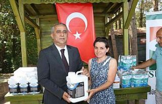 Üreticiye bitki koruma ürünleri ve gübre dağıtımı