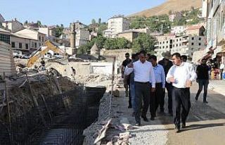 Vali Çağatay, dere üstü projesini inceledi