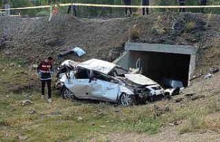 Yozgat’ta araç menfeze düştü: 1 ölü, 2 yaralı