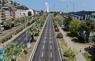 18 kilometrelik bulvar 17 günde yenilendi