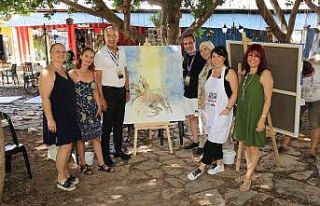 1. Mezitli Resim Çalıştayı başladı