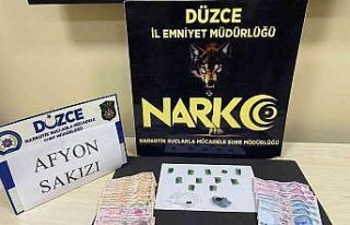 Afyon sakızı ele geçirildi, 2 kişi tutuklandı