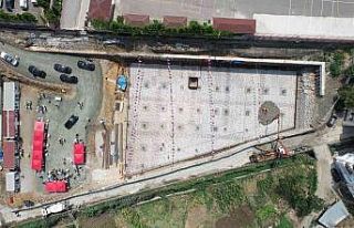 Akçaabat katlı otopark ve pazar yeri inşaatının...