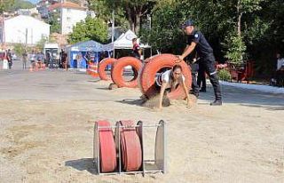 Alev savaşçısı olabilmek için ter döktüler