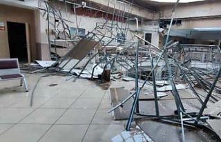 Anadolu Adliyesi’nde asma tavan çöktü