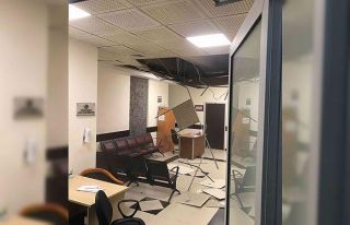 Ankara Adliyesi’nde tavan çöktü
