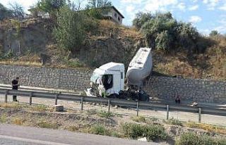Ankara’daki kazada bir tır 25 metre yükseklikten...