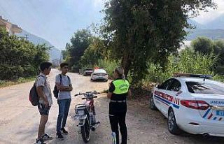 Antalya’da motosiklet denetimi: 320 sürücüye...