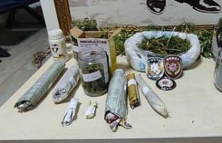 Arama yapılan evde uyuşturucu ele geçirildi