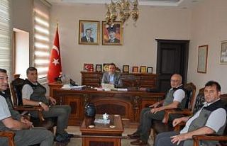 Ateş’ten Kaymakam Kemelek’e ziyaret