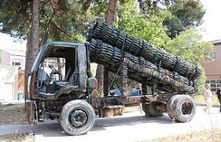 Atık malzeme ve hurda kamyondan ‘mobil askeri füze...