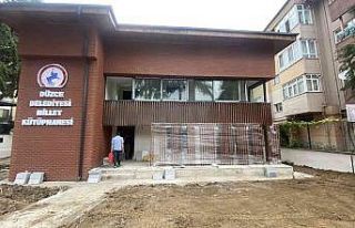 Atıl bina, modern bir kütüphaneye dönüşüyor