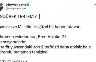Bakan Soylu: “Bir turuncu ve bir gri terörist daha...