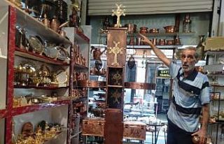 Bakır ustası yaptığı eseri 30 bin dolara satışa...