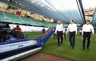 Başkan Altay Büyükşehir Stadyumu’nda hibrit...