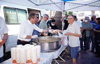 Başkan Ergin’den yedi bin kişiye aşure ikramı