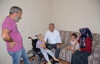 Başkan Üçok’tan Rana ve Muhammed’e tekerlekli...