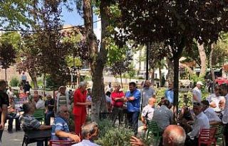 Başkan V. Subaşı Atatürk Parkı’nda halkla buluştu