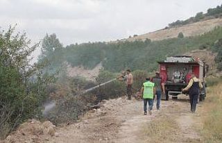 Bayburt’ta örtü yangınında 100 dekara yakın...
