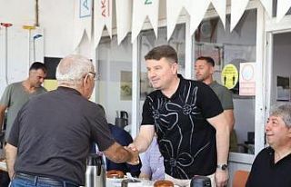 Belediye Başkanı Dinçer sanayi sitesi esnafları...
