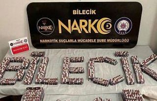 Bilecik’te 3 bin 920 adet sentetik uyuşturucu madde...