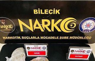 Bilecik’te üzerlerinden uyuşturucu madde çıkan...