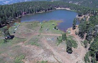 Bin 750 metredeki saklı cennet ‘Gökçeova Göleti’