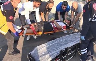 Bisikletiyle gezerken hastanelik oldu