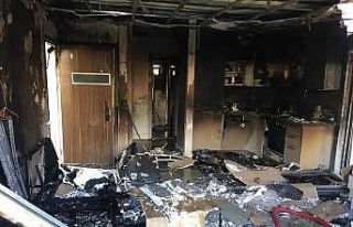 Bodrum’da ikamet yangını panikletti