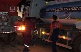 Burdur yangınında ekiplerin gece mesaisi