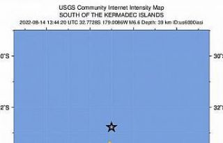 Büyük Okyanus’taki Kermadec Adaları açıklarında...